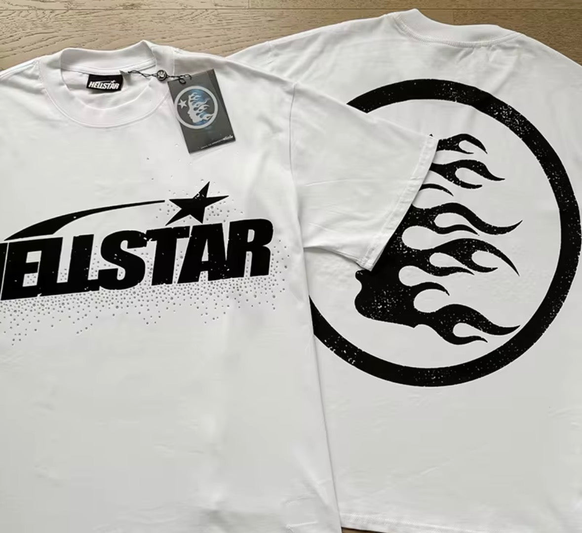 WHITE VINTAGE HELLSTAR T-SHIRT