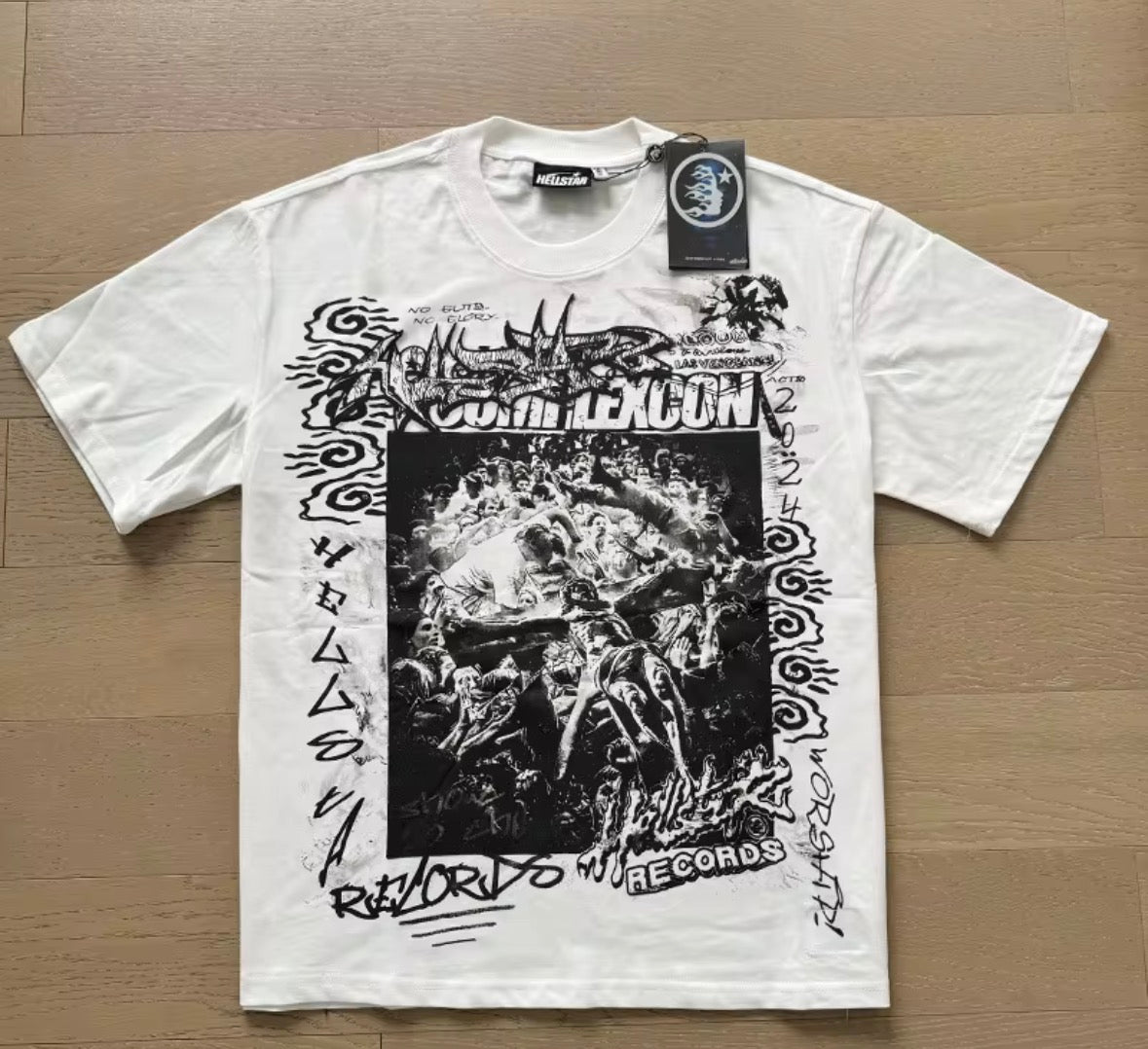 WHITE HELLSTAR VINTAGE T-SHIRT